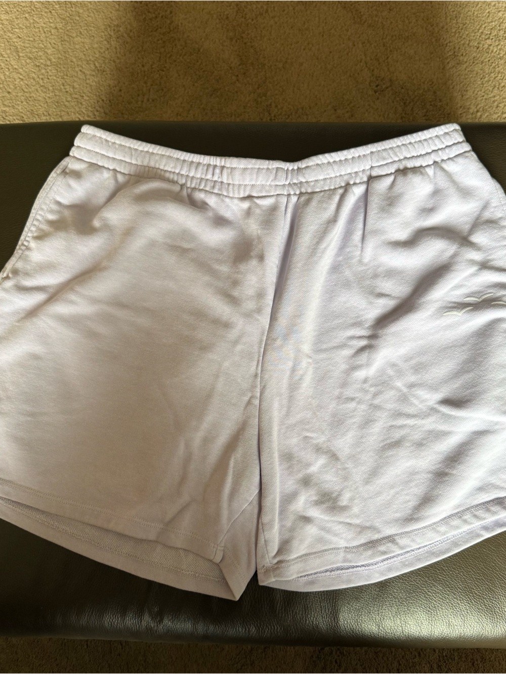 Women's Lavender Athletic Lounge Shorts with Elastic Waist
